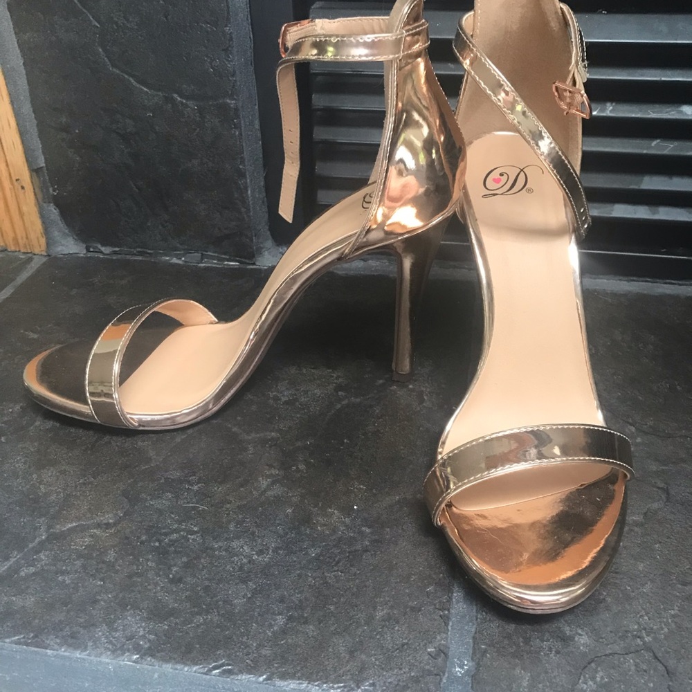 Rose gold heels